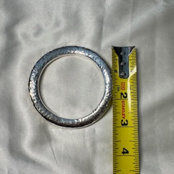 Simon Sebbag Hammered Sterling Silver Bracelet - Picture 7 of 8